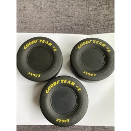 Goodyear 3 Mini Goodyear Tire NASCAR Race Tire Rubber 3.5" X 1.5" Great For Autographs