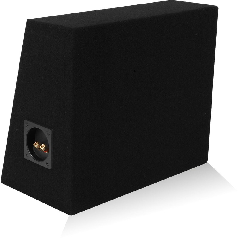 Single 10" Subwoofer Angled Truck or Hatchback Box Enclosure