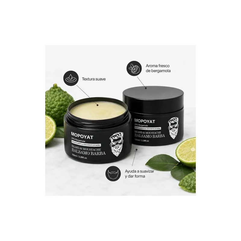 Kit 2 Unidades Balsamo Para Crecer La Barba Al 20%