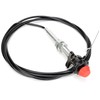 Qagea 55204 Control Cables with 2 in Black Knob, Locking