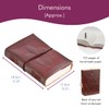 Fleur de Lis Leather Journal 13.5 x 18.5 cm Handmade