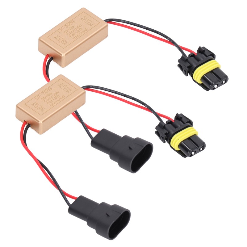 2PCS 50W LED Strobe Controller Continuous Strobe ABS Fog Light