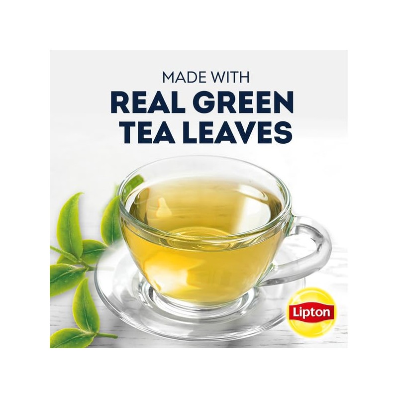 Lipton Green Tea, 100 Percent Natural Signature Blend with hint