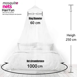 Mosquito Net Bed, Mosquito Net Bed, Canopy Bed Curtains, Mosquito Net Travel for Double Bed, Single Bed, Mosquito Nets Outdoor for Double Bed and Single Bed, White