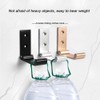 Sdjdhej Folding Coat Hooks 2 Pcs Wall Hanging Hooks Aluminium