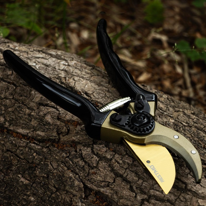 RESTMO Heavy Duty Pruning Shears, Premium Garden Clippers with Forged