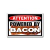 Powered by Bacon Funny Vinyl Sticker Decal Pig Love