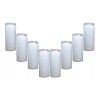 Veladora Ecológica C/8 Piezas Pata De Elefante(jumbo) Blanco