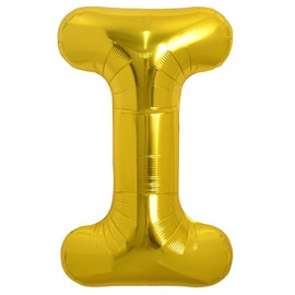 TONIFUL Large Gold Letter I Balloons 40 Inch Helium Balloons,Foil Mylar Big Balloons for Birthday Party Anniversary Supplies Decorations Graduation Ceremony Photo Shoot