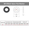 TERF® M10 Black Nylon Flat Washer M10 / 10mm ID