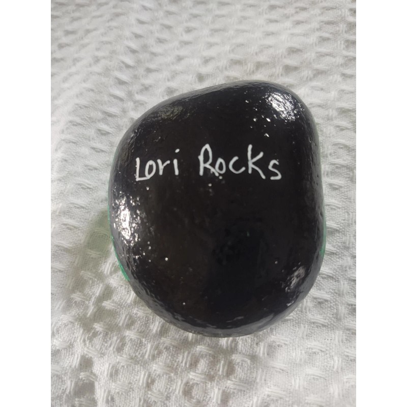 Lady Bug Rock Get Well Gift, Ladybug Rock, Orang Painted