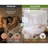 White Outdoor Camping Mosquito Net - Insect Proof, Protective, Portable