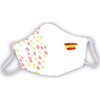Reusable Mask White Flag Spain Dots Pattern Elegant Original Men