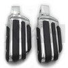 SMT- Chrome Rubber Pilot footpeg footrest Compatible With Yamaha '08-'17