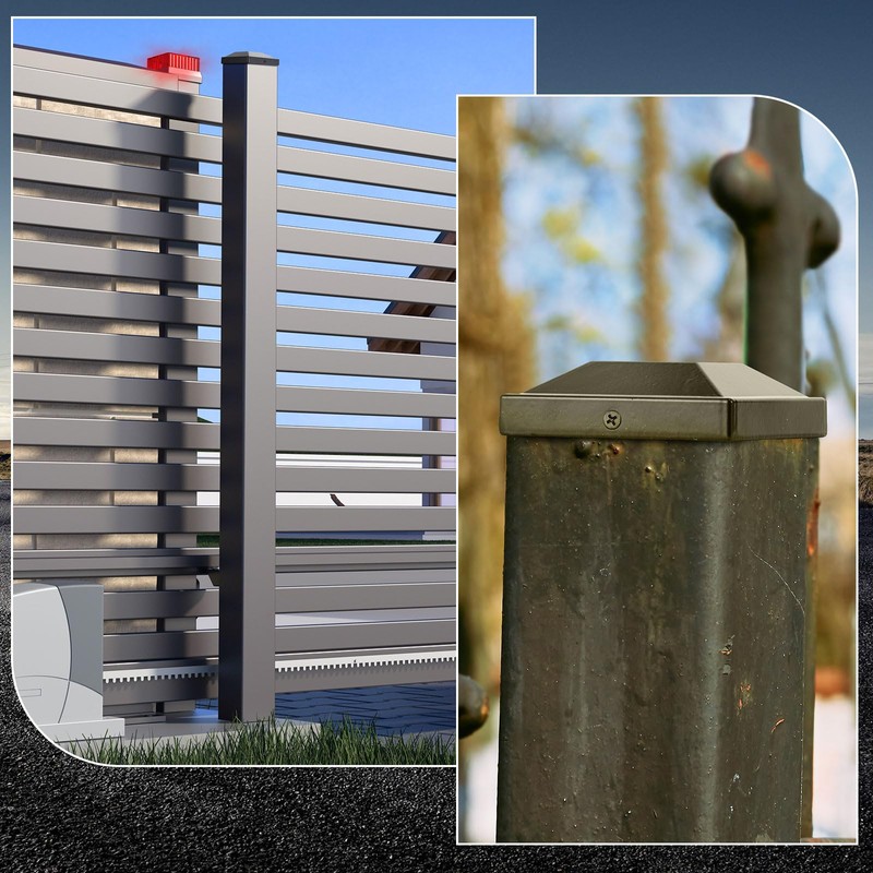 Dunzy 6 Pack Aluminum 3" x 3" Heavy Duty Post