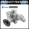 INFINAUTO Water Pump, Front 16x14.5cm Engine Water Pump with Rubber