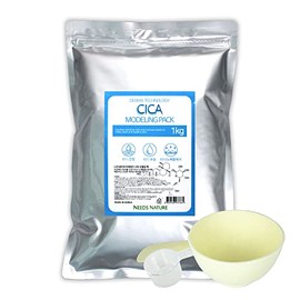 Modeling Mask with CICA for Face – NEEDS NATURE | Soothing & Redness Relief Peel-Off Rubber Mask | Korean Skincare | Home Spa Treatment | 1000g Powder Pack with Mixing Tools