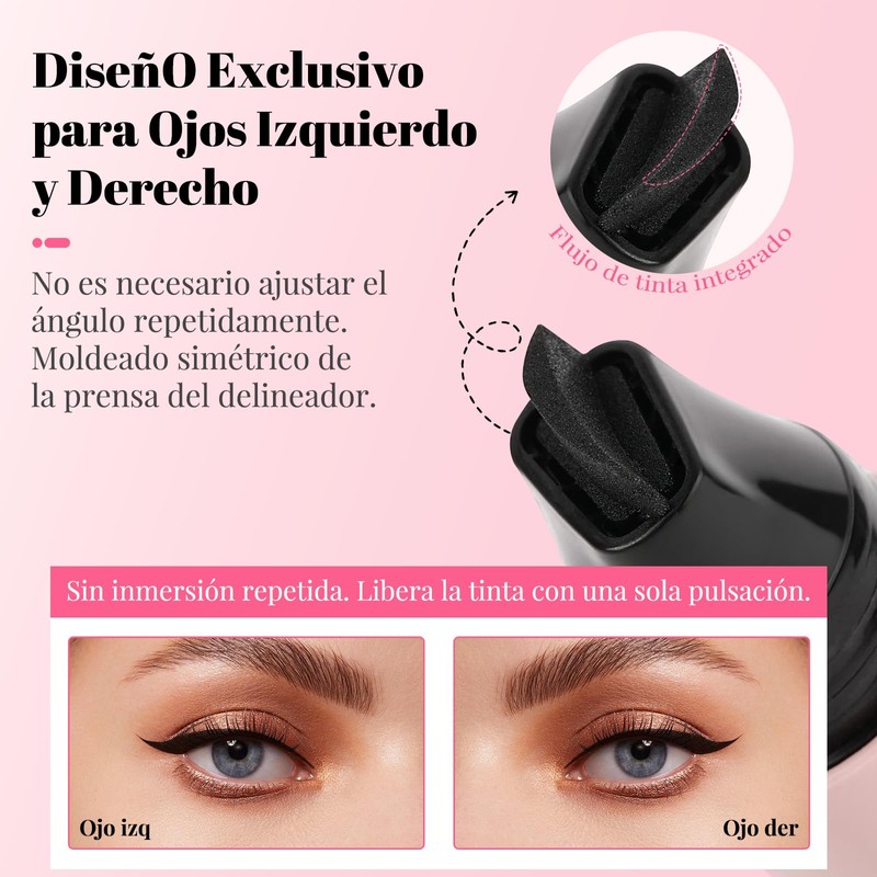 WEISPO Sello Eyeliner, Delineador De Ojos De Doble Punta Para