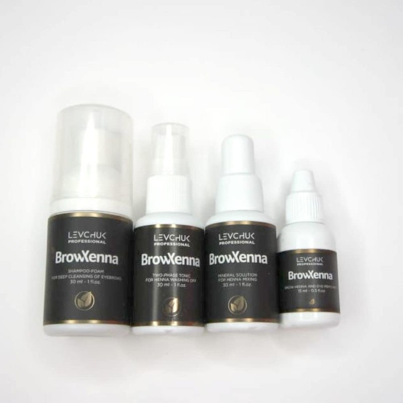 BrowXenna Brow Shampoo de 30 ml; para aplicación de Henna