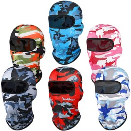 Balaclava Face Masks Ski Mask: 6 Pack Full Face Cover Motorcycle Outdoor Protector Scarf Pooh Shiesty Mask for Men Women Camouflag