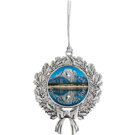 Grand Teton National Park Christmas Tree Ornament Wreath Design