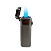 Cuboid Shaped Quad Flame Cigar Torch Lighter Adjustable Refillable Gunmetal