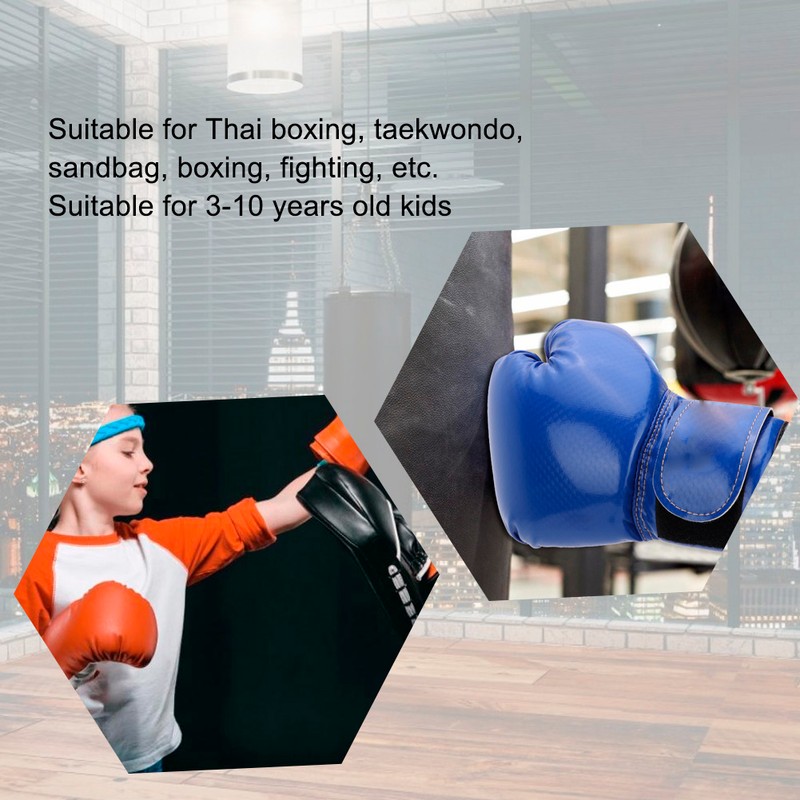 Children PU Leather Kids Boxing Fighting Sparring Punching Sandbag Gloves
