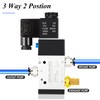 TAILONZ PNEUMATIC 3/8"NPT Solenoid Valve 3V310-10 DC12V Single Coil Pilot-Operated