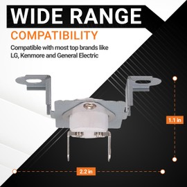 BlueStars 6931EL3003C Dryer High Limit Thermostat 6931EL3004B Dryer Thermostat 6931EL3003D Dryer Thermal Fuse - Exact Fit for LG and Kenmore Dryers