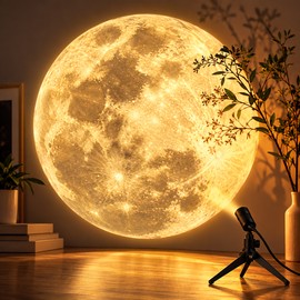 Galaxy Projector Kids Night Light for Bedroom – Moon & Ocean Wave Projection Lamp for Relaxing Room Décor