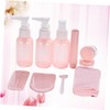 Minkissy 20 Pcs Shampoo Lotion Travel Bottles Portable Plastic Containers