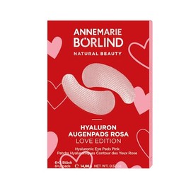 Annemarie Borlin Hyaluron Eye Pads Pink Love Edition (6 x 2 Pieces) | Eye Patches, Augenpads Gegen Augenringe, Fältchen&Linien, Mit Hyaluron, Geschenkset Damen, Glättende&Straffende Augenmaske