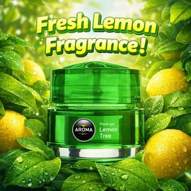 Majic Gel Car Perfumes Auto, Home and Office Air Freshener & Odor Neutralizer, Lemon Tree