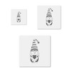 valentine gnome, gnomes mylar stencil pack in 3 sizes, reusable