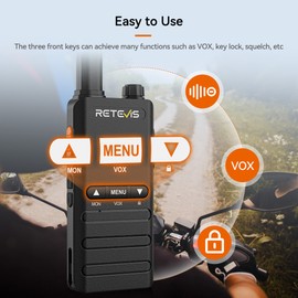 retevis 4pack Retevis B3B Ultra Thin Business FRS Walkie Talkie for Family/School/