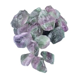 YFFSFDC Natural Crystal, Fluorite, Natural Colored Fluorite Gemstone (Approx. 0.8 - 1.2 inches (2 - 3 cm), 1, 1