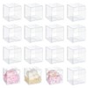 NBEADS Pack of 24 Mini Clear Favor Boxes, Transparent PET