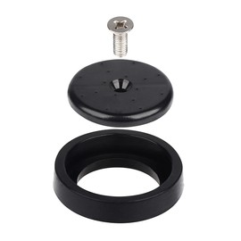 KOLLNIUN Spray Valve Repair Kit, 1.42 GPM Pre-rinse Spray Face and Spray Head Ring for All Commercial Faucet Sink Dish Sprayer Valve, Bumper and Screw Repair Kit, Black (Spray Face & Bumper)