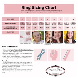 Precious Pieces Sterling Silver 2mm Band Baby Ring for Babies, Infants, and Toddlers (Size 1)