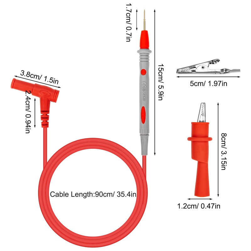 Test Leads for Multimeter Test Probes with Alligator Clips Multimeter