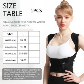 YIZWINS Straight Back, Back Straightener, Posture Corrector Back for Men and Women, Adjustable Back Support Belt, Shoulder Strap, Posture Corrector, Back Stabiliser for Support