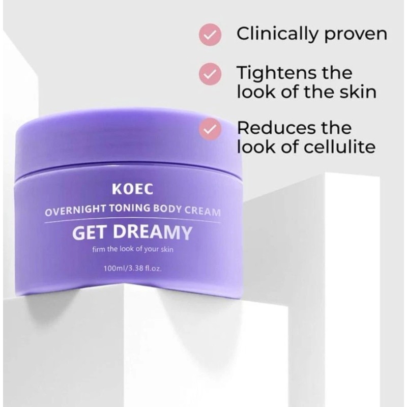 KOEC GET-DREAMY Overnight Toning Body Cream Whip - 100ml/3.38floz -