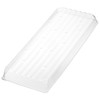 Kingrol 16 Pack Rectangular Plant Drip Trays, Clear Plant Saucers