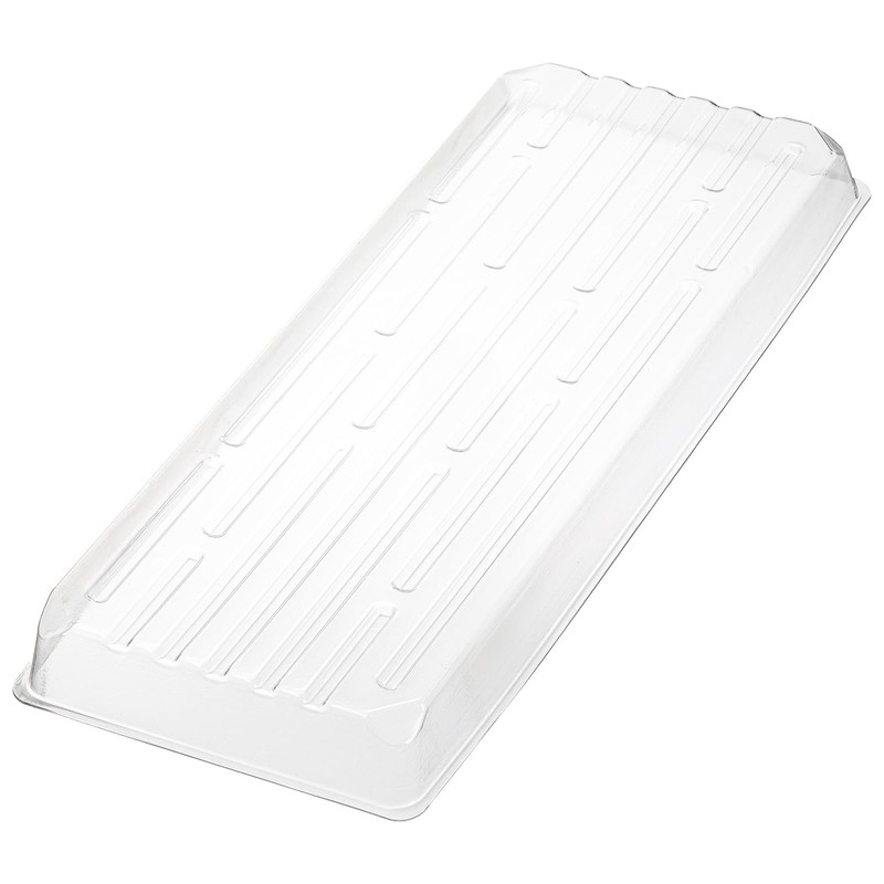 Kingrol 16 Pack Rectangular Plant Drip Trays, Clear Plant Saucers