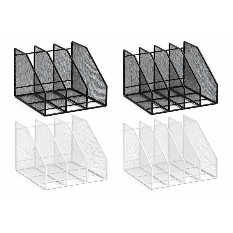 Metal Mesh Desk File Organizer for Documents and Books –