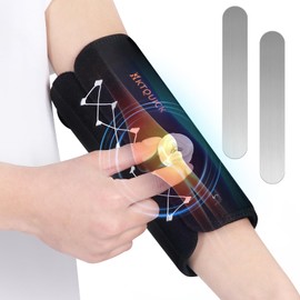 KTQUICK Adjustable Elbow Support with Rotary Knob, Elbow Bandages Men and Women, Breathable and Comfortable Elbow Splint for Tennis Elbow, Golfer's Elbow, Sports, Tennis Elbow Bandage (Left, M)