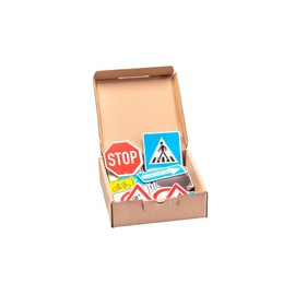 WISSNER® aktiv lernen - 64 magnetische Verkehrszeichen - MAG-Pap°