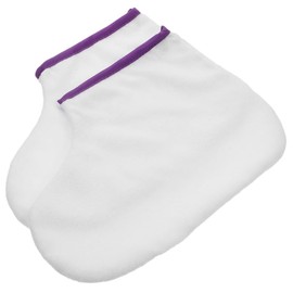 Housoutil 1 Paar Socken für die Fußpflege, Abdeckung aus Paraffinwachsleder, Wachsbezug, zum Einwickeln von Baumwolle, bedeckt mit Spa-Wachsisolierung