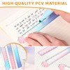VURYAPI Pack of 3 Plastic Ruler, 15 cm Ruler Measuring