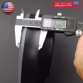 SDeelCase 2 x 8FT Black w/ Red Trim EZ Fit Bottom Line Side Skirt Lip Trim For Hyundai Kia